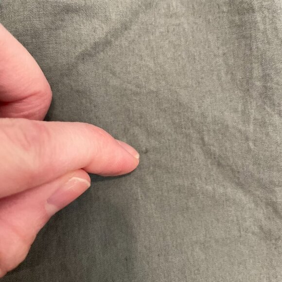 ANN TAYLOR LOFT Olive Green High Rise Drawstring Cotton Pull On Paperbag Shorts - Picture 13 of 15